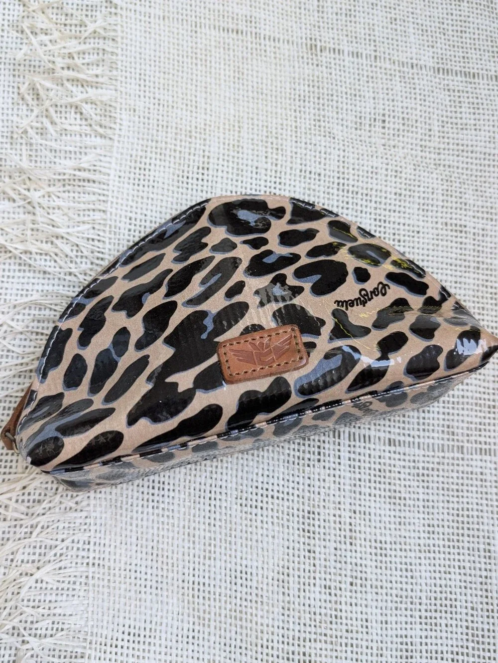 Consuela Blue Jag Medium Cosmetic Case